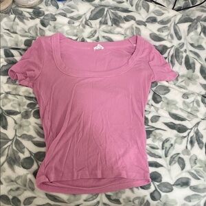 Cotton On Fitted Pink Short Sleeve T-Shirt